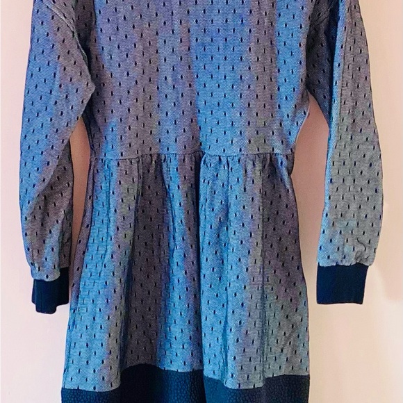 Red Valentino Mesh Dress Lace Sweatshirt Dress Midi Demure Winter Dress Small - Picture 4 of 14